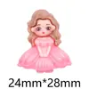 Acessórios de Resina DIY Desenho Animado Joias Versão Q Princesa Cola de Creme Grampo de Cabelo Feito à Mão Capa de Celular Fivela de Sapato Acessórios para Chaveiro