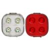 Juego de Luces Delanteras y Traseras para Bicicleta Carga Tipo-c 4LED Alta Luminosidad Impermeable Larga Duración de Batería Luz Brillante para Ciclismo Nocturno