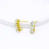 Accesorios de pendientes de gancho de moda con circonita, pendientes de pin de plata 925, pendientes de diadema colgantes, accesorios de pendientes hechos a mano DIY A24B