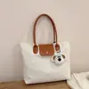 Bolsa de Tote de Tela Oxford de Gran Capacidad para Mujer, Ligera, Versátil, para Viajes, de Mano, al Hombro, Estilo Retro, Bolsa de Axila