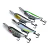 Cebo automático para microseñuelos para lance ultra largo, señuelo minnow de hundimiento lento con placa metálica, adecuado para todas las profundidades de natación, dirigido a bagre y lobina