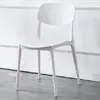 Silla de Plástico Engrosada para Adultos, Silla de Comedor para el Hogar, Silla de Ocio con Respaldo Simple, Silla de Reunión para Negociaciones, Silla de Cabina para Restaurante