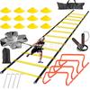 Escada de Agilidade para Treinamento de Futebol Escada de Velocidade Escada de Agilidade com Degraus Equipamento de Treinamento de Futebol Prato com Logo Balde Transfronteiriço