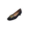 ¡Dentro y fuera de toda la piel! Zapatos Cuadrados Retro Franceses para Mujer con Tacón Grueso Otoño Nuevos Marrones de Tacón Alto Zapatos de Oveja para Mujer