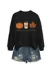 Amazon Wish site independente suéter feminino retrô confortável e estiloso tempo de suéter hoodie sabor chá de leite de abóbora