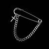 Ins Nicho Retro Adornos Colgantes Calle Cool Metal Adornos Hip Hop Cadena Punk Pin Grande Broche