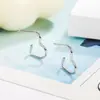 Pendientes de Corazón Geométrico Inspirados en el Diseño para Mujer, Nuevos Pendientes Minimalistas de Moda 2022, Accesorios para Orejas de Lujo Ligero de Nicho