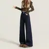 26 Pantalones acampanados de elasticidad cuatriple, resistentes a las arrugas, de colores firmes, cálidos, elásticos, de corte holgado, tiro alto, con doble botón para cintura ceñida, estilo mujer, disponibles para envío directo