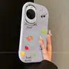 Capa para Celular Huawei Nova15Pro com Suporte Silicone Huaweinova15 Estrela do Mar Fruta Sacola de Compras