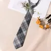 Corbata Jk Cuadros Rojos Decoración de Graduación Femenina Estilo Universitario Estudiante Corbata de Moño Infantil Gratis Camisa Camisa