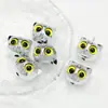 Cabeza de Gato Linda y Adorable de Ojos Grandes Cuentas Sueltas Cuentas de Búho Material Acrílico DIY Pulsera Cadena de Teléfono Cuentas
