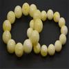 Grado Coleccionable Pulsera Malvada de Cera Blanca Rusa Néctar Blanco Miel Amarilla Juego Círculo Único Cuentas de Buda Pulsera para Hombres y Mujeres