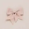 Laço Colorido Borboleta Cruzado Poliéster Gravata Borboleta Feita à Mão Acessórios de Presilha para Cabelo Infantil Acessórios para Decoração de Caixa de Presente