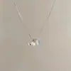 "Pez Gulu" Popular Cadena para Clavícula Pequeña de Gota de Agua de Pescado Fresca y Normcore de Xiaohongshu, Dulce de Nicho y Versátil