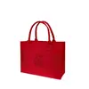 Bolsas de fieltro personalizadas para bodas con personajes alegres, alto valor estético, bolsas de caramelo de gran capacidad, bolsos tote de fieltro