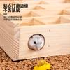 Laberinto para Hámster Juguete de Madera para Hámster Suministros de Muebles Tronco Juguete para el Desarrollo de la Inteligencia Madera Maciza con tablero acrílico