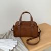 Bolso de mano vintage de ante combinable para otoño 2024, nuevo bolso bandolera informal de piel de alta gama para mujer