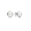 Aretes de Abanico de Plata Esterlina S925 Panjia Aretes Brillantes de la Serie Flor Margarita Estilo Lazo Aretes de Moda Elegantes Aretes
