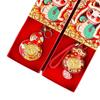 Llavero Bolsa de la Fortuna del Año de la Serpiente Colgante de Calabaza de la Fortuna del Zodiaco Decoración Regalo Promocional para Eventos de Negocios