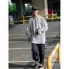 Camisa de Manga Larga Rayada Estilo Japonés 2026 para Hombre Primavera Otoño Estilo Hong Kong High Street Camisa Holgada Tendencia Casual Chaqueta