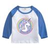 Camiseta de manga larga para niños ropa de otoño 2022 Primavera y Otoño Nuevo top casual para niñas camiseta básica estampada para niños ropa para niños