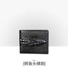 Billetera para Hombre Personalizada Vintage Hecha a Mano en Relieve de Cuero Genuino Larga de Cocodrilo Capa Superior Piel de Vaca Multitarjeta Monedero Estuche