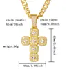Colgante Exagerado de Diamantes Completos Hip-Hop Europeo y Americano, Collar de Aleación Nk Transfronterizo, Cruz Incrustada de Diamantes, Estrella Radiante de Dólar, Chapado en Oro