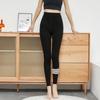 Nuevos Pantalones Ligeros de Nueve Puntos con Hilo Tb de Cuatro Rayas para Primavera y Otoño con Leggings Exteriores para Mujer con Cintura Alta y Aspecto Adelgazante
