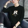Fabricante Original Moletom Masculino Primavera e Outono Novo de Alta Qualidade Moletom Solto Casual Versátil Camada Base Masculina Manga Longa