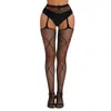 Medias de tirantes con entrepierna abierta para comercio exterior en stock, Medias de tirantes de una sola pieza, Medias de red para mujer, Bodystocking de red sexy