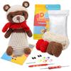 Paquete de Material de Crochet en Inglés Transfronterizo de Amazon Nueva Muñeca Tejida Hecha a Mano DIY Lana Ganchillo