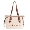 Versão Coreana Estampa de Gatinho Desenho Animado Bolsa de Ombro Fresca Fofa Casual Popular Bolsa Feminina para Ir ao Trabalho Diária Moda Bolsa Tote