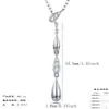 Collar con Colgante de Borla Gota de Agua de Moissanita en Plata S925 para Mujer, Minimalista, Lujo Ligero, Gama Alta, Nicho, Cadena para Clavícula Cepillada