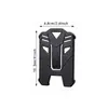 Llavero de Montañismo de Fibra de Carbono Camping al Aire Libre Patrón de Cuero Cuerda de Alambre Adhesiva Mochila Pesca Anti-pérdida Hebilla Fácil de Tirar en stock