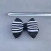 Accesorios de Moño Hechos a Mano Blanco y Negro Listos para Usar del Fabricante Accesorios de Tela para Manualidades Ropa para Bebés Bolsas Accesorios para la Cabeza Decoración Semi-Terminada