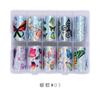 2022 Nova Decalque de Transferência para Nail Art Céu Estrelado Papel Flor de Xizang Flor Laser Anjo Dourado e Prateado Natal Halloween Nail Art