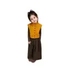 Conjunto de Niña 2026 Nuevo Primavera y Otoño Estilo Coreano Chaleco Suéter Camisa Base de Manga Larga Pantalones Anchos Casuales Conjunto de Tres Piezas