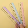 Protección ocular examen dibujo pintura regla de escala regla simple papelería para estudiantes regla transparente 15cm regla para estudiante de primaria