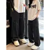 Calça Casual Tendência Ampla de Bolso Grande com Patchwork de Sensação Gelada Novo Estilo Verão 2026 para Homens K6747-Tendência 36 Recomendado