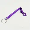 Chaveiro de Plástico em Forma de P, Chaveiro de Mola com Dois Clipes de Mola em Forma de P, Corda para Pendurar Bola Piscante de Brinquedo