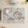 Tapete Escurridor de Encimera de Cocina Flor Tapete de Barra Mesa de Lavado a Mano Tapete Absorbente de Barro Diatómico Salvamantel Lavable a Máquina a Prueba de Moho