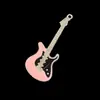 Accesorios de Joyería Creativos Nuevos y Modernos Colgante de Guitarra Eléctrica de Simulación de Gota de Aceite de Colores Llavero DIY Encanto para Bolso