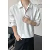 Coleção Outono 2026: Camisa Polo Texturizada Plus Size com Interior Amplo e Gola Dobrável, Tamanhos M-5X, HT261024-Especial P26