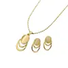 Set de Pendientes con Colgante de Piedra Ojo de Gato para Mujer, Dorado Redondo Oro Rosa Incrustado con Pedrería Exquisito Conjunto Pequeño