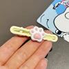 Pinza de Pato Ovalada con Onda Dulce de Gato Kt Estilo Nuevo Primavera y Verano para Niños Pinza sin Marcas para Flecos Laterales Pinza para el Cabello para Mujer Todoterreno