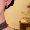 Brincos Elegantes Geométricos com Estampa de Leopardo Estilo Francês, Modernos e Versáteis, Únicos e Estilosos, Adequados para Uso Diário e Deslocamento