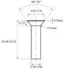Remaches sólidos de cabeza avellanada GB869 acero inoxidable 304 remaches de percusión golpeados a mano tornillos de fábrica venta al por mayor M2M3M4M8