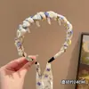 Diadema de Cinta Floral para Mujer, Accesorio para el Cabello de Moda de Alta Gama, Pañuelo y Trenza en Uno, Diadema de Corona Alta