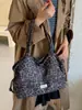 Bolso de hombro tote de gran capacidad versátil de moda nuevo 2026 transfronterizo para mujer, estampado de leopardo, tendencia niche