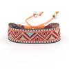 Pulsera de Cinta Jacquard Geométrica Estilo Étnico Nuevo Transfronteriza Pulsera Personalizada Pulsera Tejida a Mano Bohemia